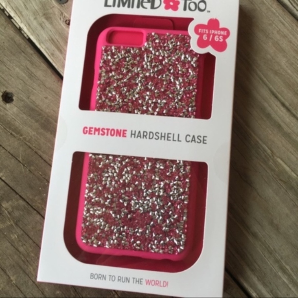 NEW iPhone 6/6s Phone Case Pink Crystals Bling - Picture 3 of 4